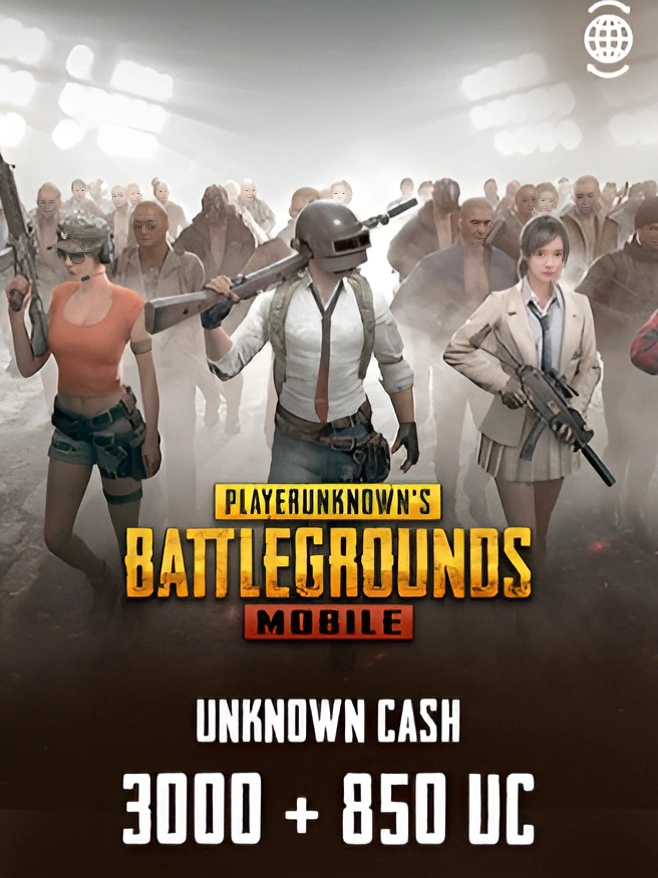 Игровая валюта PUBG Mobile 3000 + 850 UC