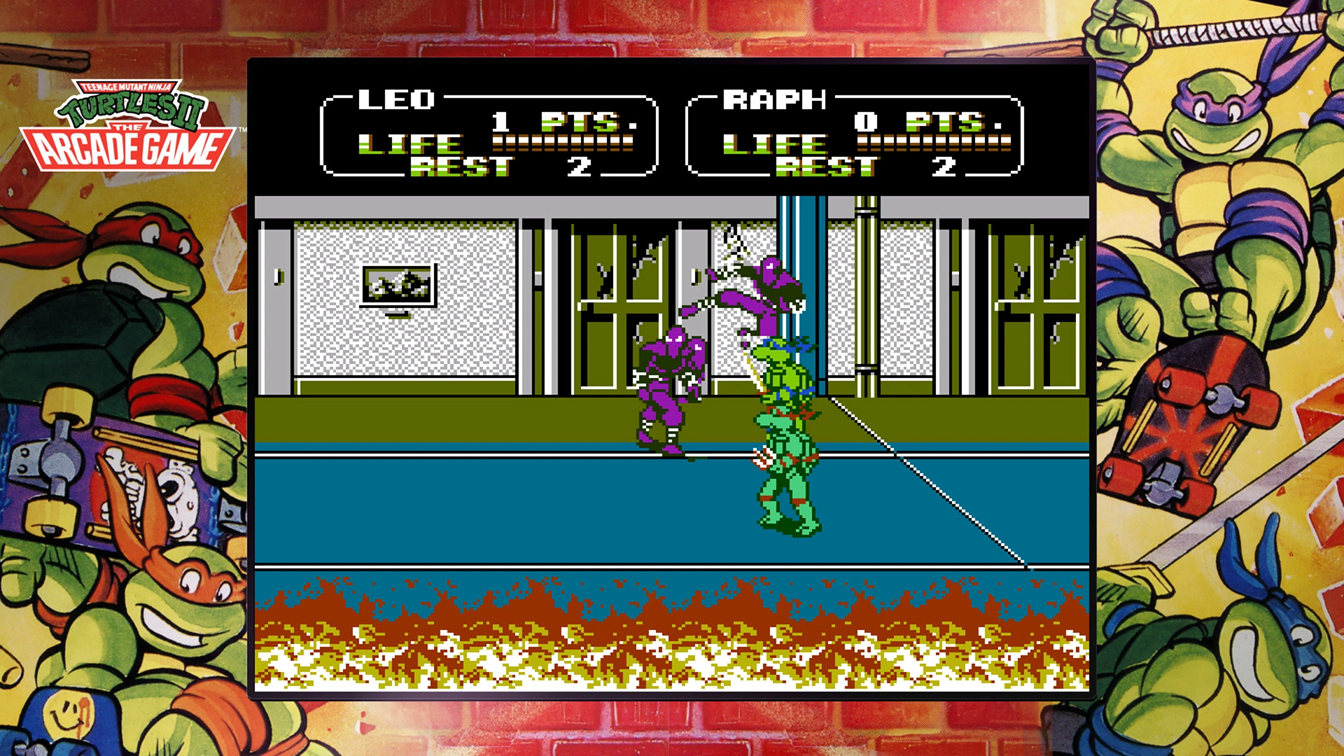 Скриншот-3 из игры Teenage Mutant Ninja Turtles: The Cowabunga Collection для XBOX