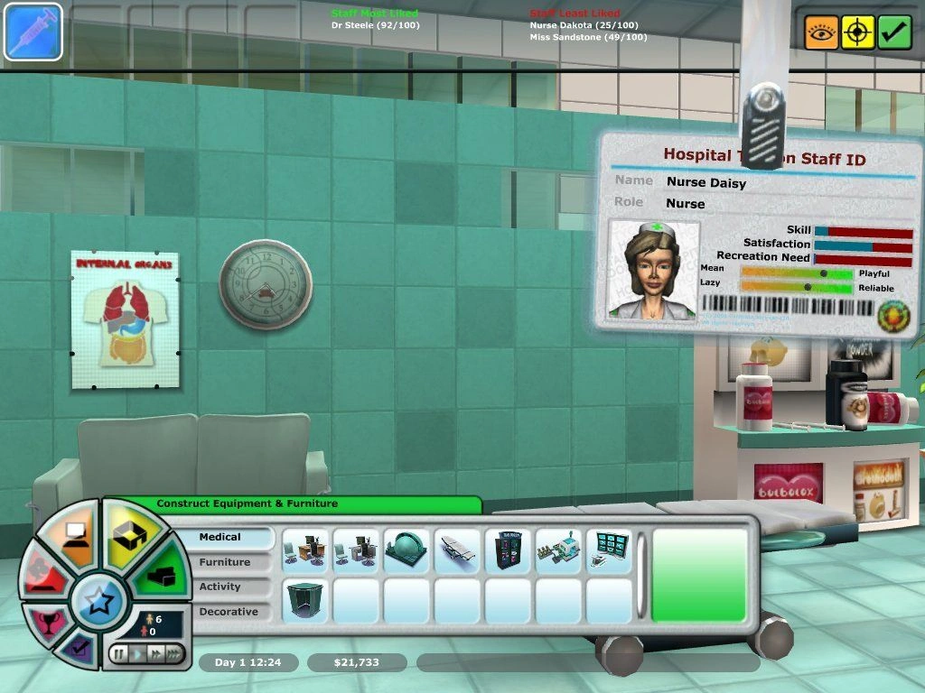 Скриншот-8 из игры Hospital Tycoon