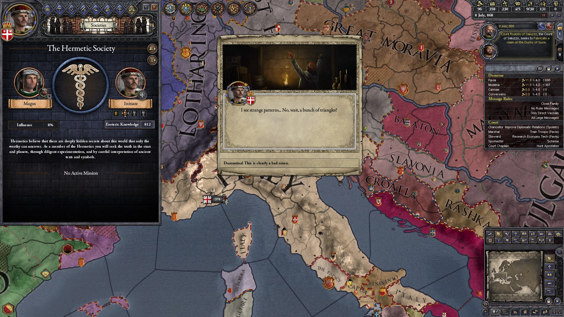 Скриншот-0 из игры Crusader Kings II — Monks And Mystics