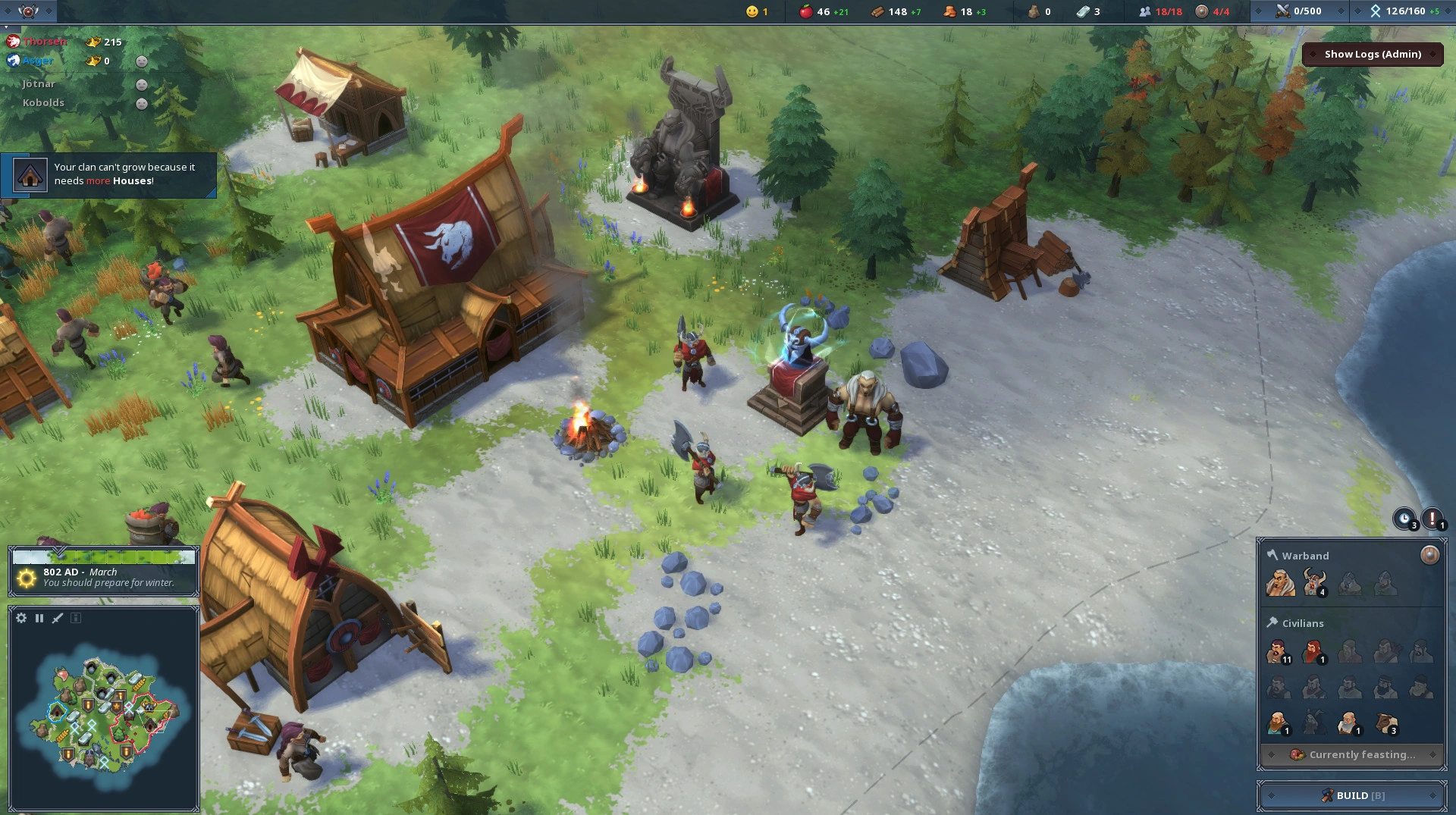 Скриншот-2 из игры Northgard — Himminbrjotir, Clan of the Ox