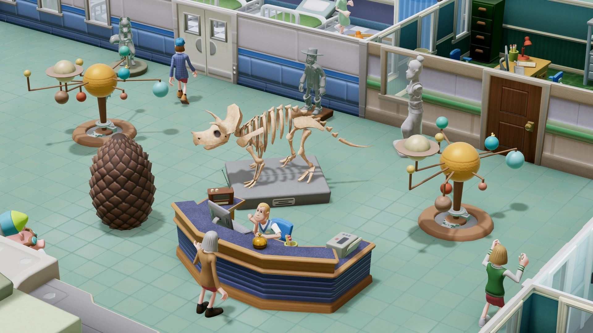 Скриншот-2 из игры Two Point Hospital: Exhibition Items Pack