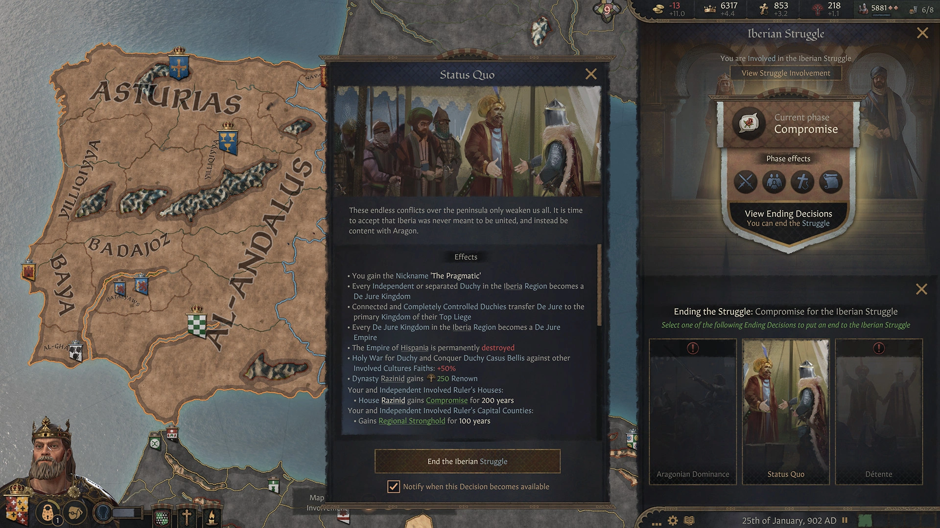 Скриншот-7 из игры Crusader Kings III: Fate of Iberia